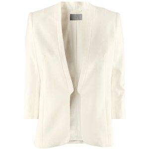 H&M buttonless blazer, off-white